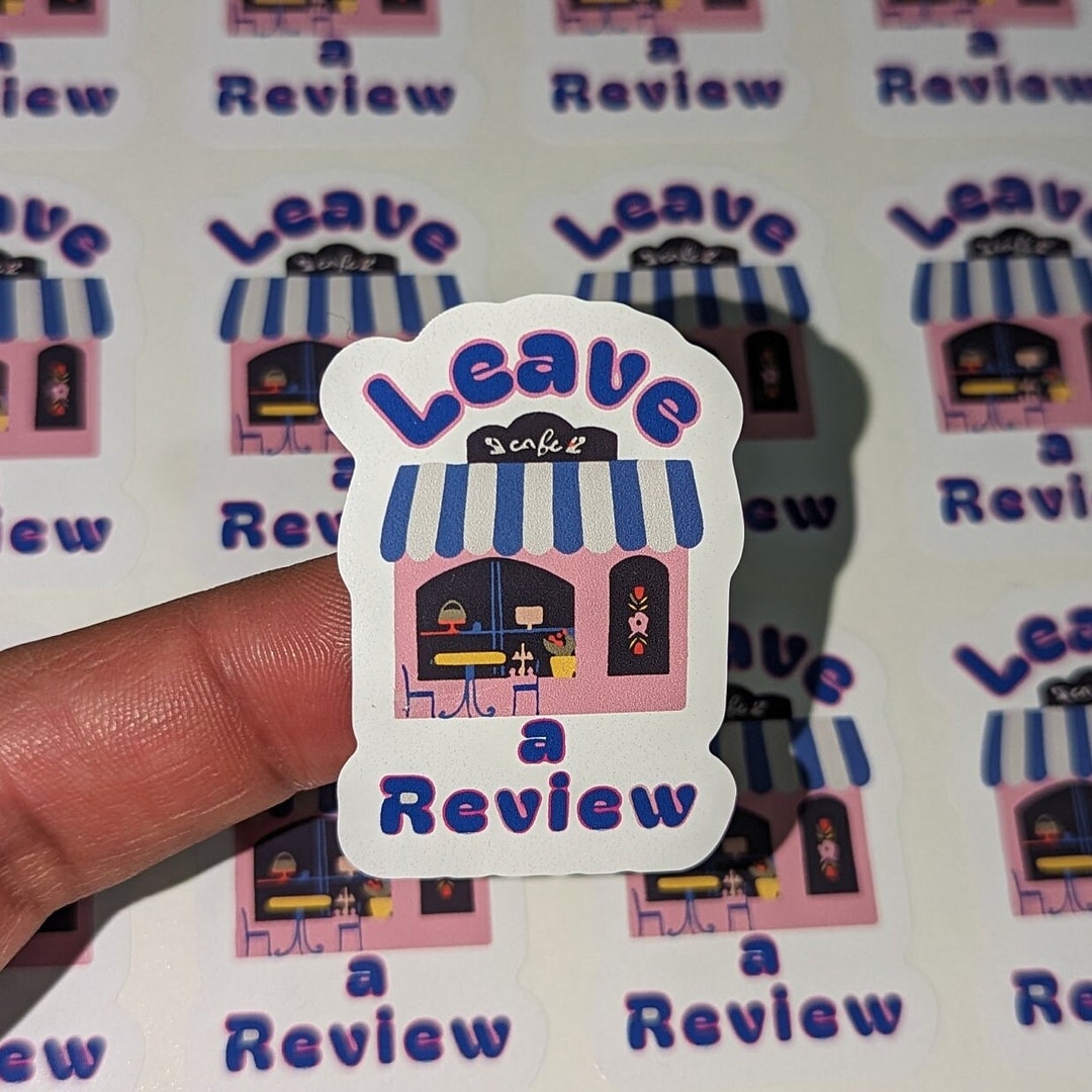 Review Label Leave A Review, Labels Thanks, Small Business Labels Gift, Kids ...