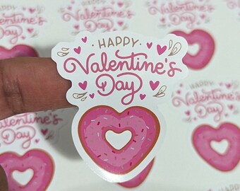 Happy Valentine's Day Stickers, San Valentin Sticker, Love Cute Labels Gift, Family Friend Vinyl Pack 16pc