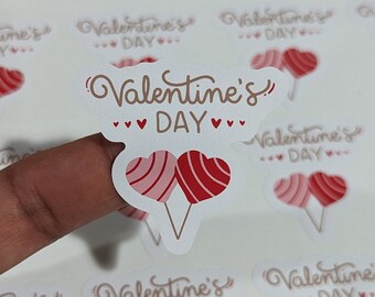Valentine's Day Stickers, San Valentin Sticker, Love Cute Labels Gift, Family Friend Sticker Vinyl Pack 16pc