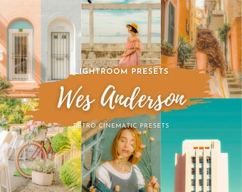 Wes Anderson Lightroom Presets: Retro Film Color Grading (Mobile)