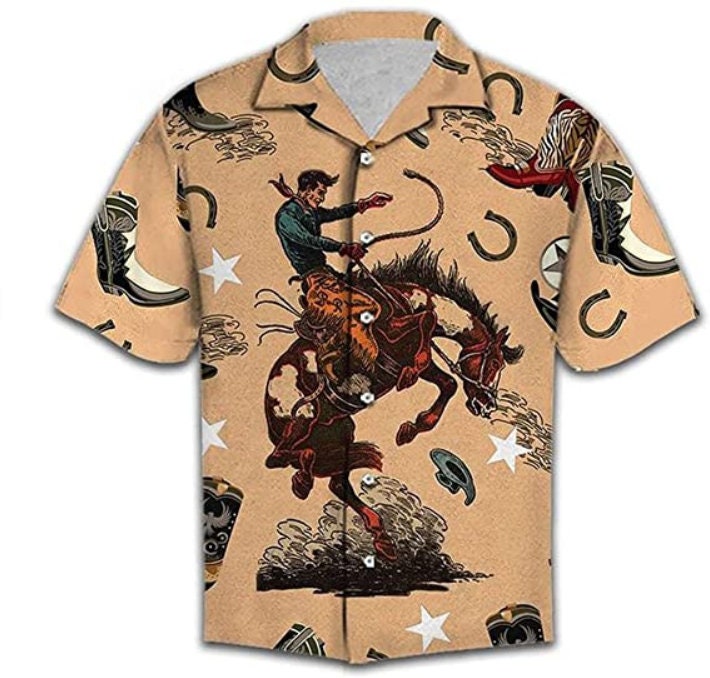 Discover Cowboy Pferd Hawaiians Shirt