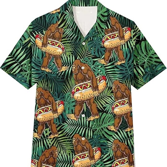 Tropical Bigfoot Hawaiian Shirt