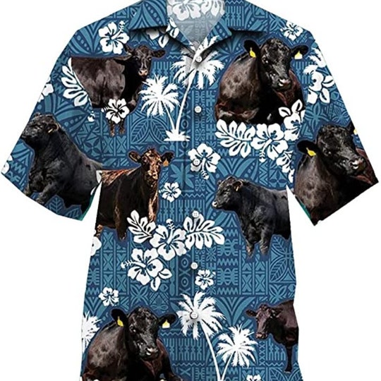 Disover Tropical Cow Hawaiian Shirts