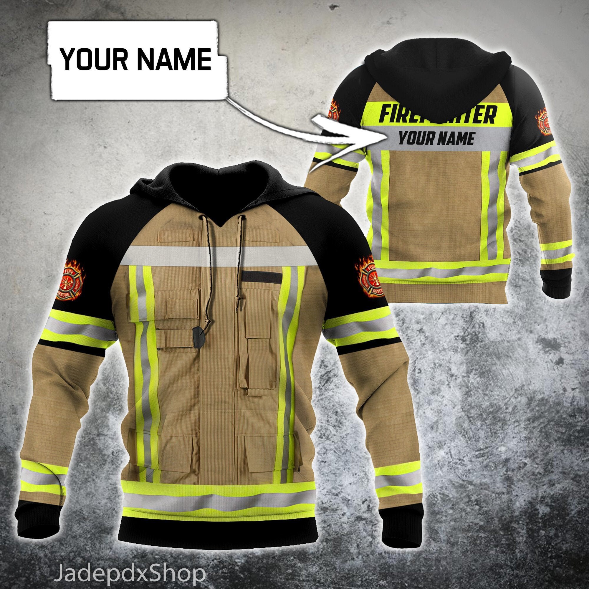 Firefighters Jacket - Etsy UK