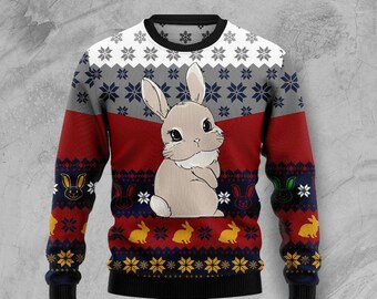 Rabbit Ugly Sweater - Etsy