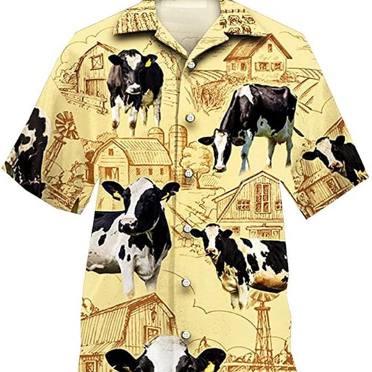 Daisy Cow Hawaiian Shirt