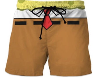 Spongebob Swim Trunks - Etsy