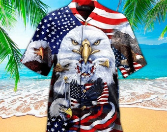 American Flag Button Down - Etsy