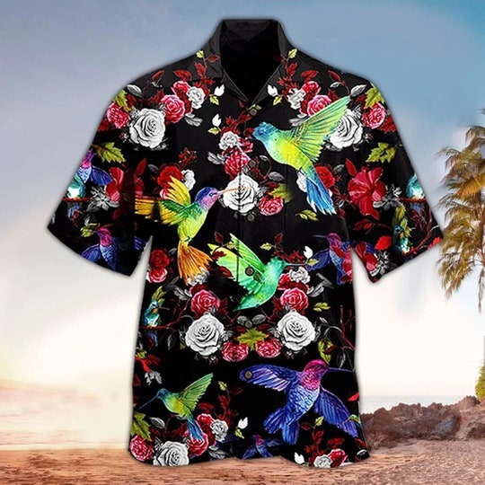 Hummingbirds Roses Shirt