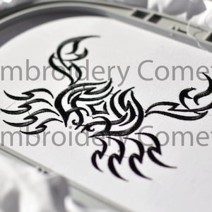 Embroidery Design Tribal Cancer Astrology Crab