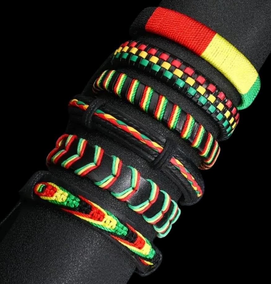 Rasta Woven Bracelets - Etsy