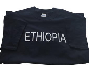 Ethiopian print men and women T-shirt