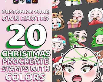 20 Customizable Christmas Holiday Emotes