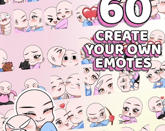 60 Customizable Valentines Couple Emotes
