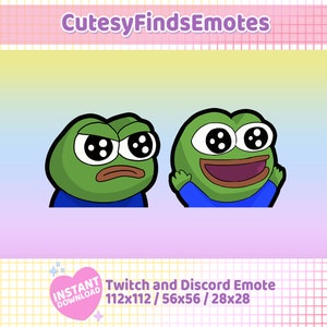 cheeky Poggers emote - peepo pepega twitch discord frog Hardcover