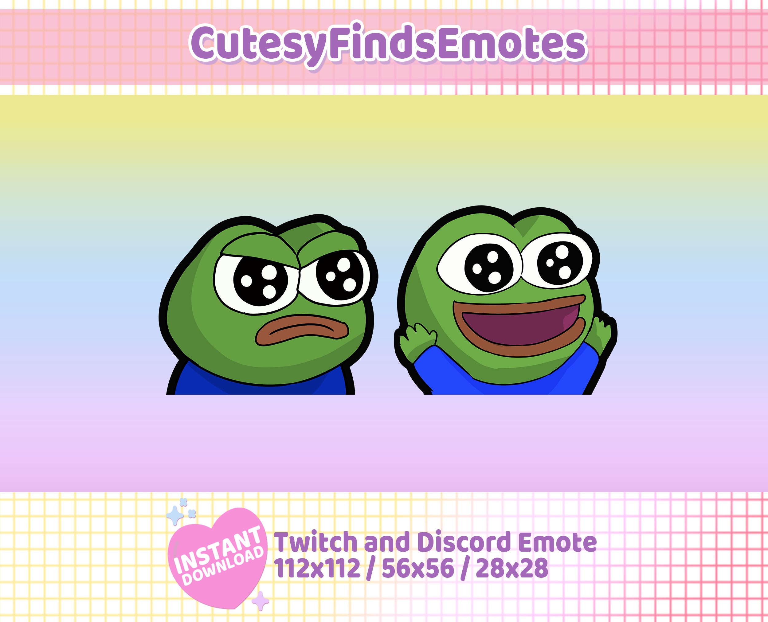 Pepega Twitch Emote  Pin for Sale by TheZecrom