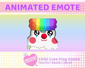 Frog Clown Animated Emote | Twitch and Discord | Dancing Frog