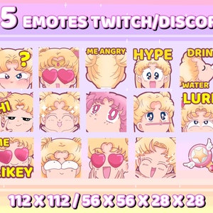 Emote di Sailormoon Usagi Twitch, Emote di Anime Twitch