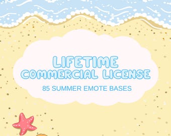 Commercial License for 85 Summer Emote Templates