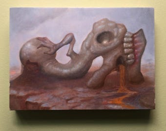 Grief - original oil painting by B.A. Miller