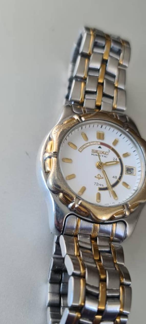 snack Medicinsk Rasende Ladies Stainless Steel and Gold Plated SEIKO KENETIC 3M22-0430 - Etsy