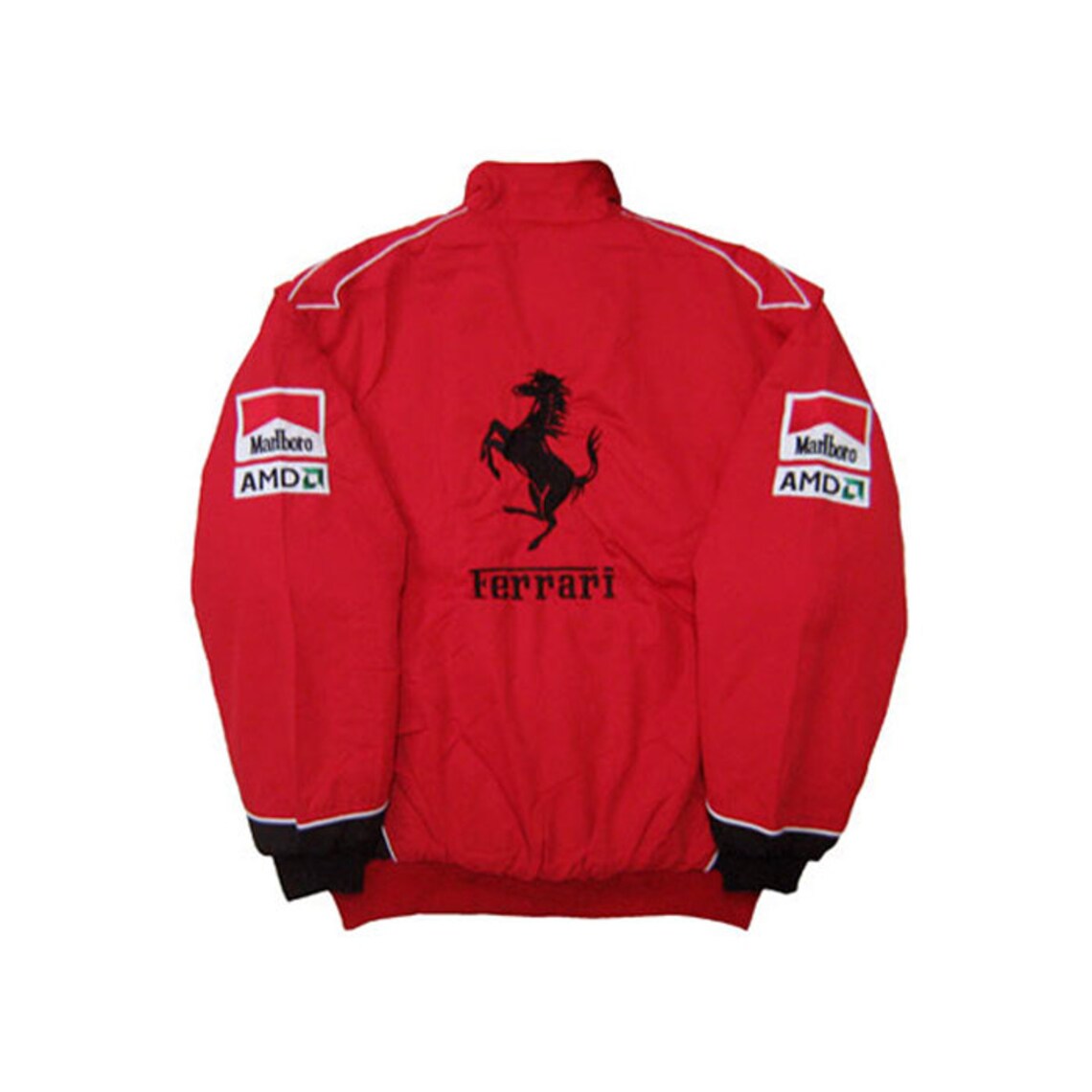 Ferrari Racing Jacket Red and White Racing Jacket NASCAR - Etsy