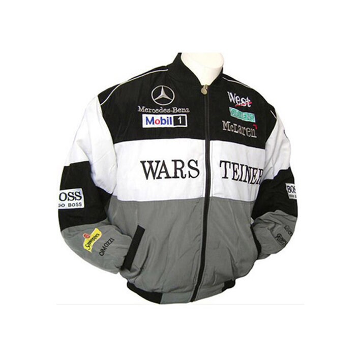 Vintage Mercedes Benz McLaren Bomber Jacket Racing