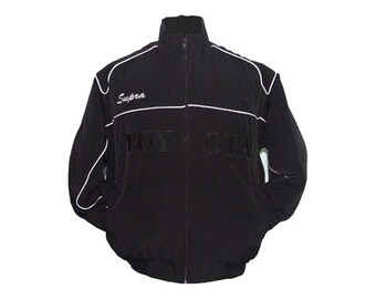 Toyota Supra Black Jacket Racing Jacket 