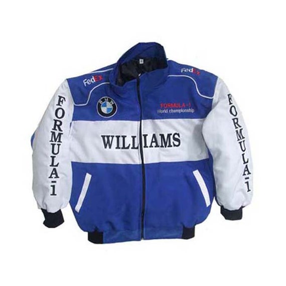 BMW FORMULA-1 | Blue and White | Racing Jacket | Nascar Jacket | Vintage jacket| Sport Jacket | Racer Jacket | Microfiber Jacket