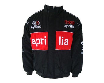 Aprilia Racing Team / Black Red / Jacket Coat / NASCAR - Etsy España