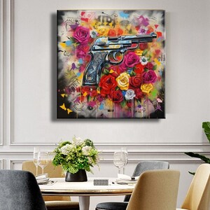 Pittura Graffiti Stampa su tela Pittura di arte della parete Decorazione della casa Immagine di vernice Decorazione di lusso Camera Art