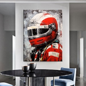Moto da corsa dipinto a olio colorato pop art stampa su tela graffiti arte murale di lusso decorazione della casa su tela soggiorno arredamento interno