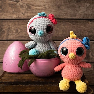 Pattern: Cherry the Chick, crochet chick pattern, crochet amigurum, crochet Easter Chick, PDF crochet Pattern