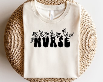 Florale Krankenschwester SVG Cricut Datei Digital Download eps, dxf,png - Krankenschwester Leben svg - Krankenschwester Modus - Krankenschwester Vibes - rn svg - diy Geschenkidee für Krankenschwester