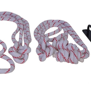Iyengar Yoga Ropes Set: Cotton Wall Ropes with Hooks