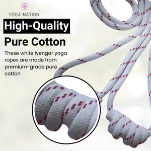 Iyengar Yoga Wall Ropes: 12-Piece Cotton Yoga Studio Set