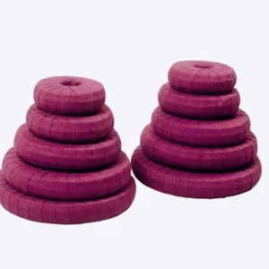 Iyengar Yoga Chumbal set, Pune Iyengar yoga Donut set, Donut set, Maroon yoga donut ,best yoga props, yoga gift, yoga props, Pune yoga props