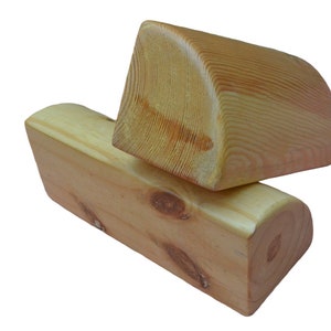 Quarter Round Yoga Block- Set of 2pc, Yoga Block, Iyengar Block, Yoga accessories,Pune Iyengar Yoga, Wooden yoga props