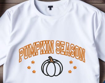 Disegno per ricamo a macchina stagione zucca / Modelli per ricamo zucca autunnale / File per ricamo autunnale / File per ricamo Hello Pumpkin DST PES