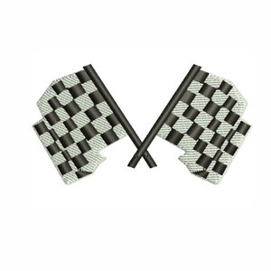 Checkered Flag Embroidery Design | Racing Checkered Flag Embroidery Design Pattern | Racing Flag Embroidery Design DST PES Format