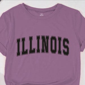 Illinois Letters Svg, Illinois Png, Illinois omtrek vectorbestand, Illinois Letter lettertype Svg Cut-bestand voor Cricut silhouet afdrukbaar Png-bestand