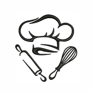 Chef Kitchen Cooking Embroidery Design | Chef Kitchen Cooking Pes File | Chef Kitchen Cooking Dst File | Chef Kitchen Embroidery Design