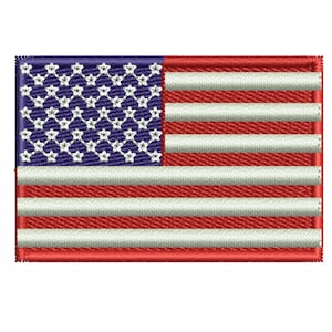 USA Flag Machine Embroidery Design | American Flag Embroidery Design Pattern | US Flags Embroidery Design DST Pes Format