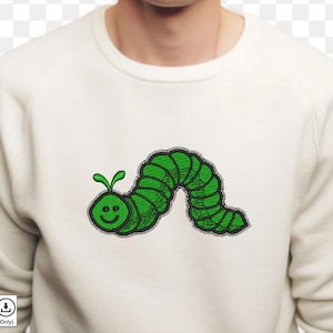 Caterpillar Machine Embroidery Designs | Caterpillar Insect Embroidery Patterns | Caterpillar Worm Embroidery Files | Beetle Worm Embroidery