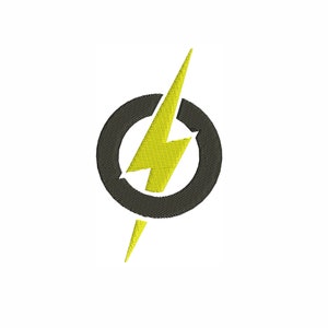 Lighting Bolt Logo Embroidery Design | Lighting Bolt Machine Embroidery Design Pattern | Lighting Bolt Embroidery Design DST PES Format