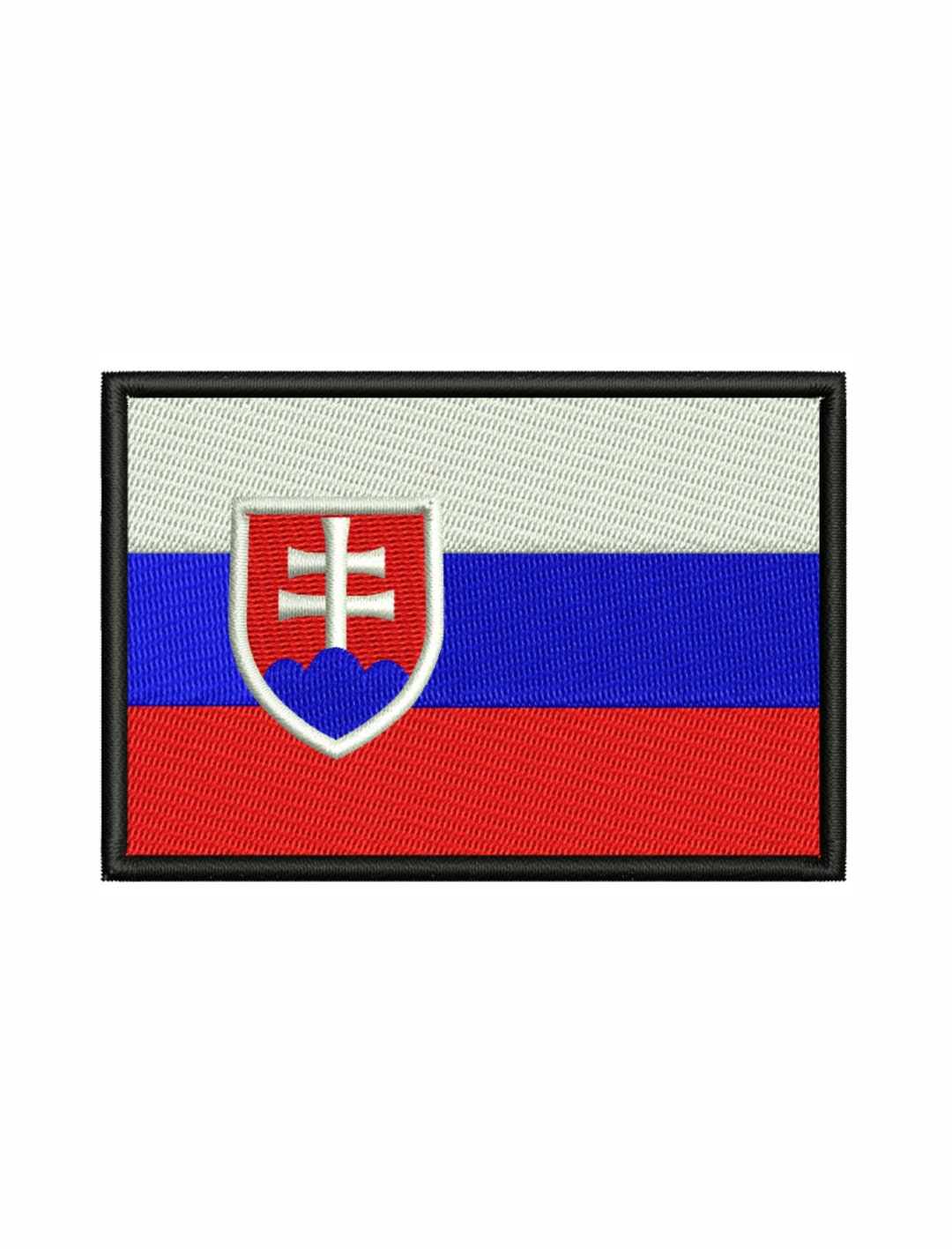 Slovakia Flag Embroidery Design | Slovakian Flag Dst File | Slovak Flag ...