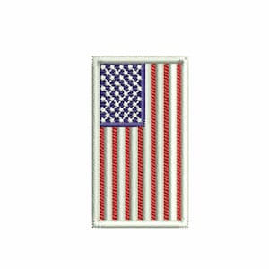 Vertical United States Flag Embroidery Design | American Flag Embroidery Design Pattern | US Flag Embroidery Design DST Pes Format