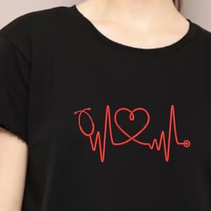 Stethoscope Heartbeat Machine Embroidery Designs | Stethoscope Nurse Embroidery Patterns | Medical Embroidery Files | Stethoscope Embroidery