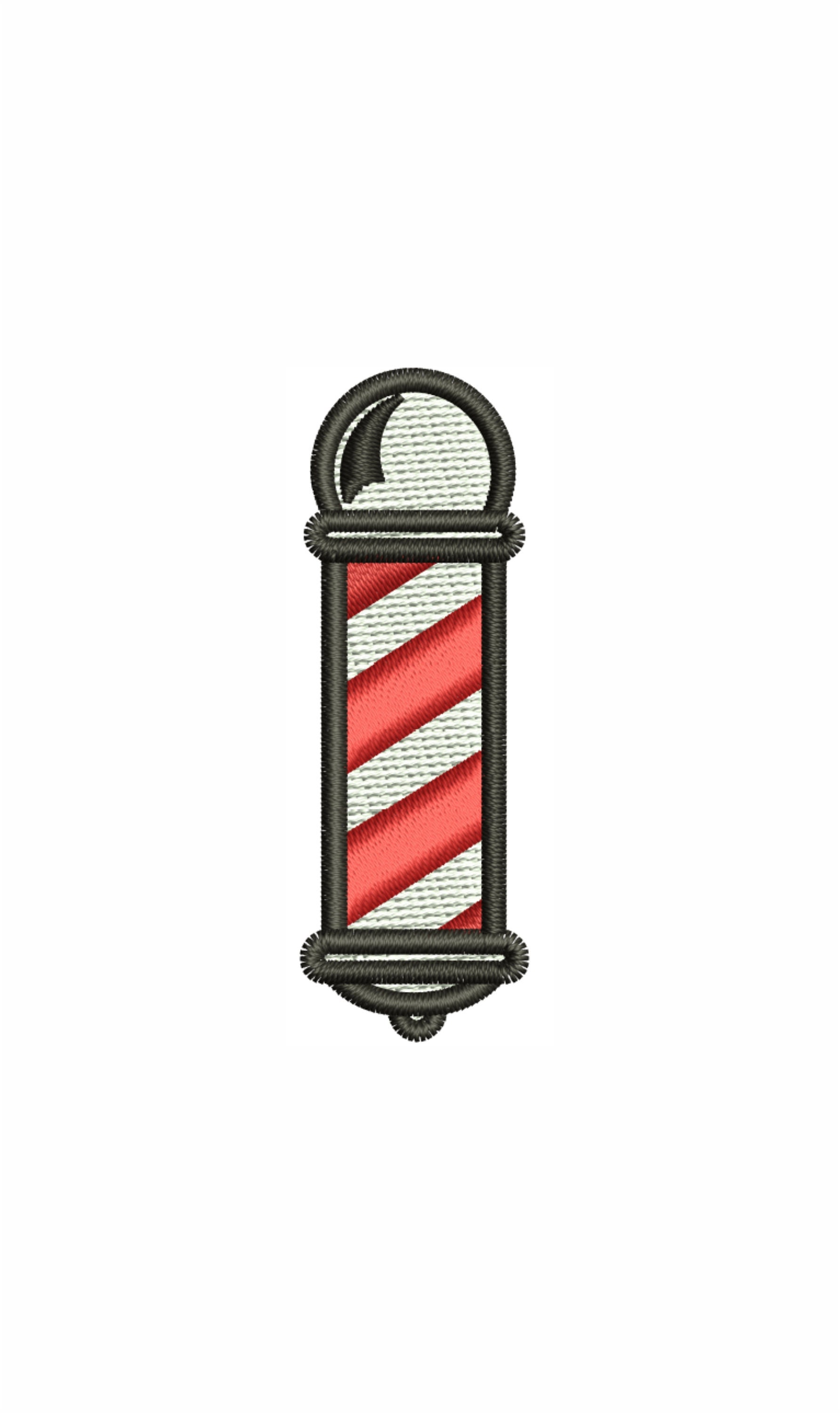 Barber Pole Embroidery Design Barber Machine Embroidery Etsy