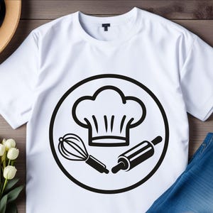Chef Cozinha Cozinhando Svg, Chef Cozinhando Png, Chapéu De Cozinha De Chef Com Rolo De Rolo E Espátula Arquivo Vetorial, Boné De Cozinheiro De Chef Svg, Chapéu De Chef De Cozinheiro Svg